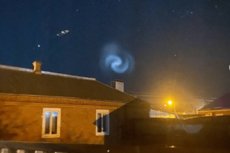 SpaceX rocket launch spiral spotted in Cambridgeshire