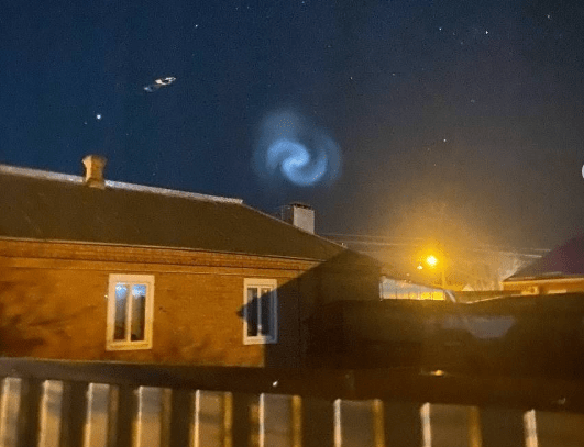 SpaceX rocket launch spiral spotted in Cambridgeshire