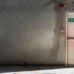 What is the minimum time an NHS fire door will contain fire smoke and toxic fumes