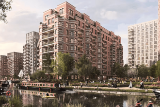 Architect's impression of Ladbroke Grove Canal Way
