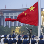 Chinese Honour Guard Raises National Flag at Tiananmen Square in Patriotic Ceremony