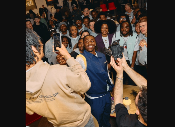Ebere Eze in New Balance's event for the launching of Furon v8