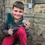 Elliott has unearthed 140-million-year-old ancient remains in the front garden of his home