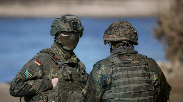 German armoured brigade deployed in Lithuania as part of NATO eastern flank defence, 2025