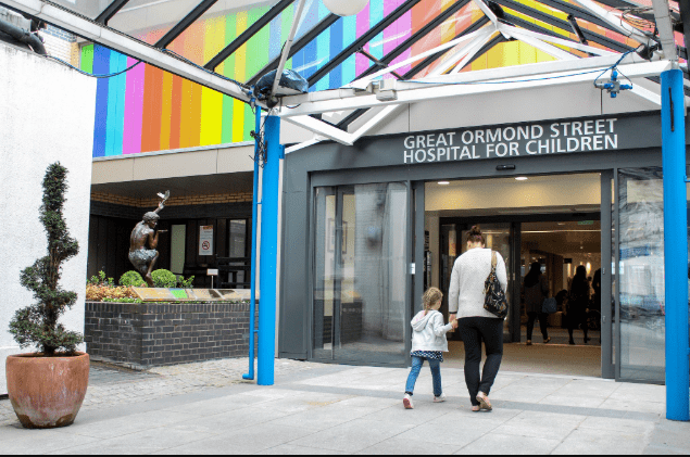 Exterior view of Great Ormond Street Hospital, where a review into the treatment of 723 children by orthopaedic surgeon Yaser Jabbar was initiated