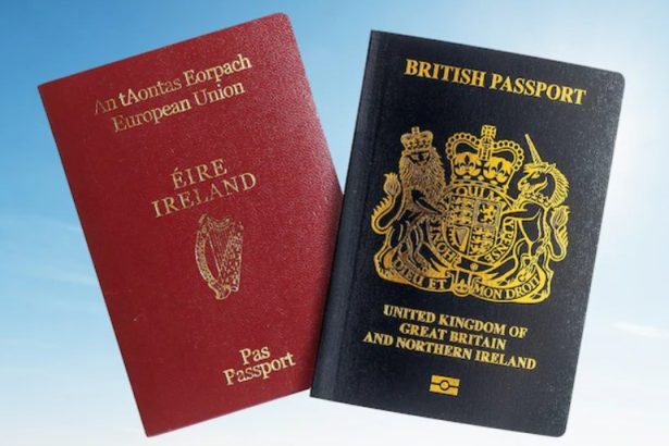 Irish and British Passport
