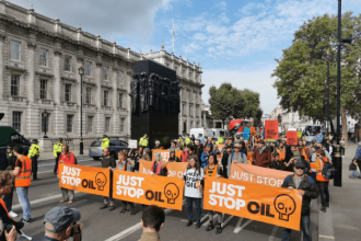 just stop oil protest