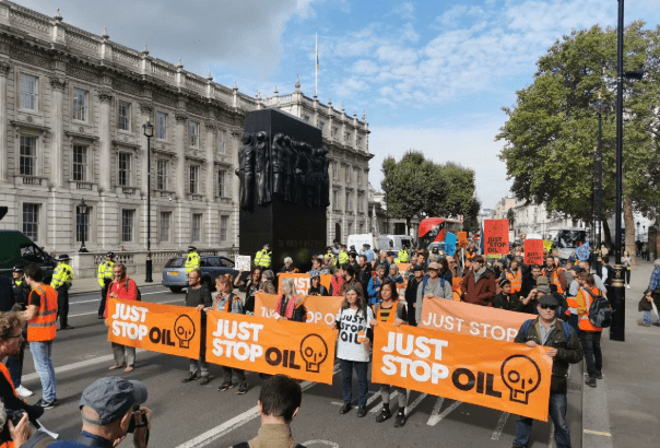 just stop oil protest