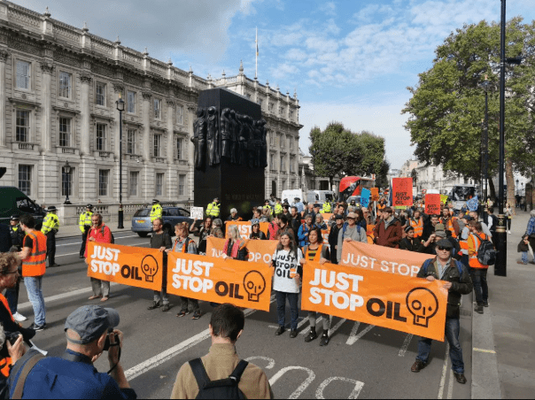 just stop oil protest