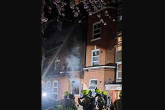 A major fire broke out late on Tuesday night in a residential block on Cornwall Avenue, Bethnal Green, leaving eleven people hospitalised