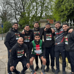 Nadeem Vali and supporters mark the end of his journey with emotional celebration
