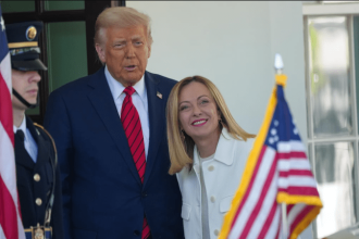 President Donald Trump and Italian Prime Minister Giorgia Meloni