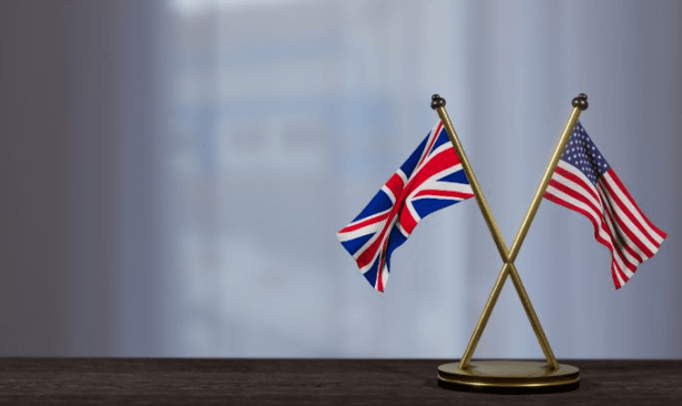 US-UK flags