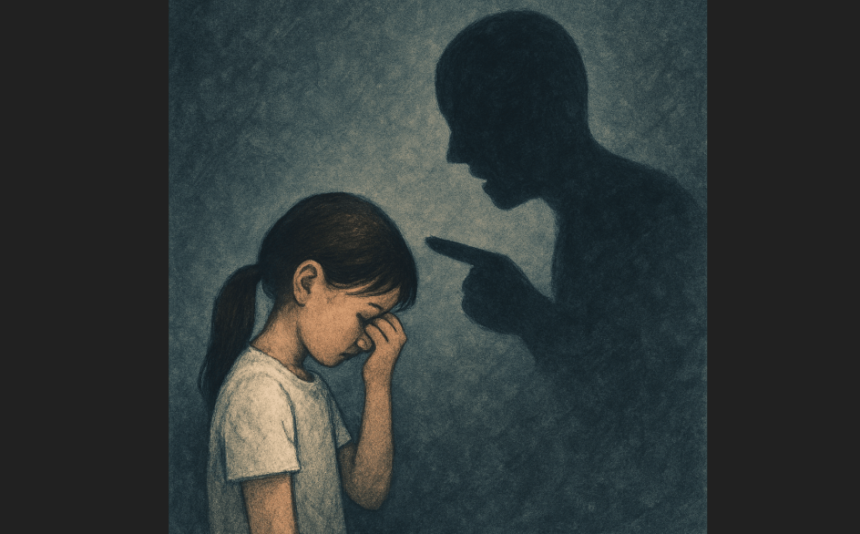 shouting at children