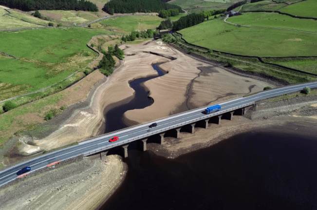 Woodhead Reservoir in Derbyshire