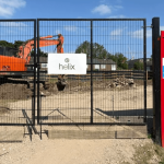 Demolition site of community hall in Blackheath causing local unrest.