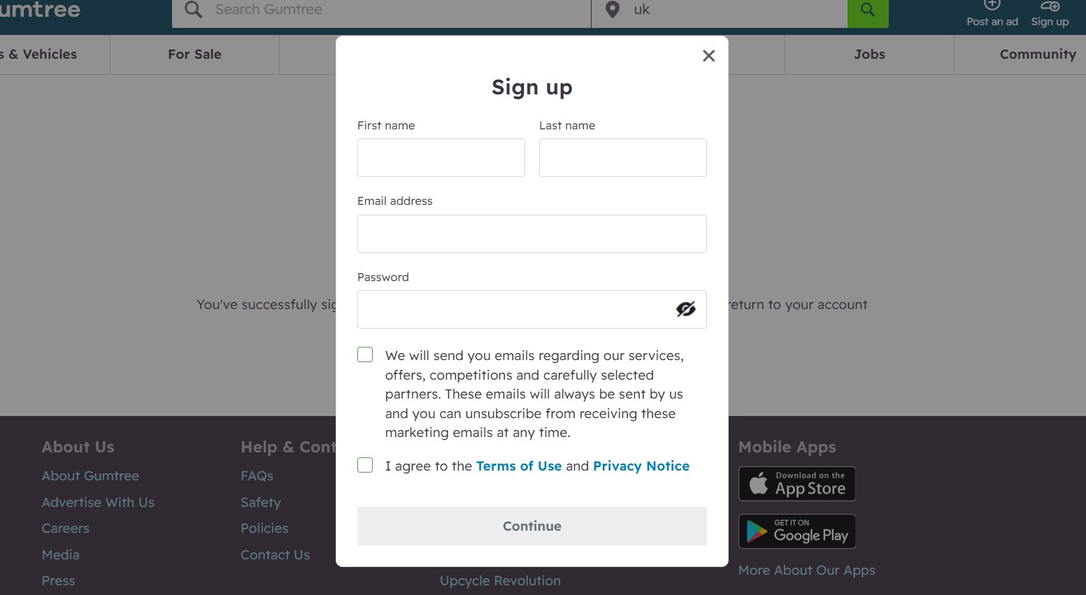 Create an Account