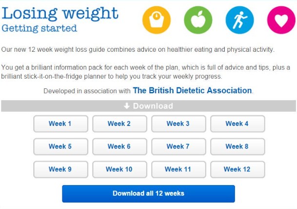 NHS Weight Loss Plan (X)