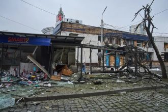 Russian strikes on Kyiv