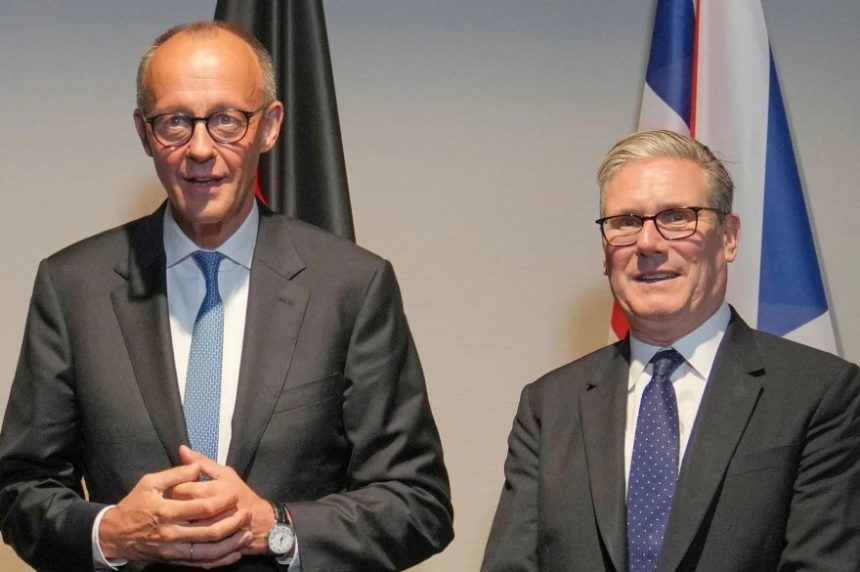 Friedrich Merz and Keir Starmer