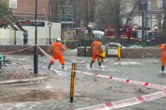 Thames Water pipe burst
