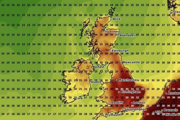 Hot weather map