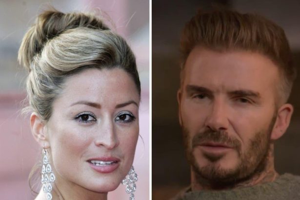 Rebecca Loos and David Beckham
