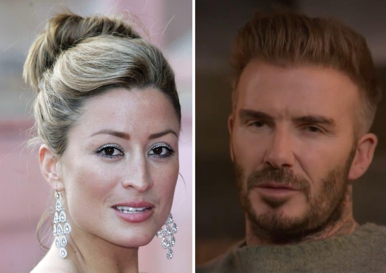 Rebecca Loos and David Beckham