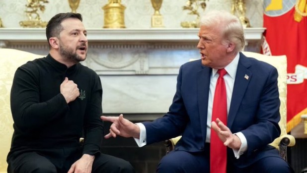 Donald Trump and Volodymyr Zelensky