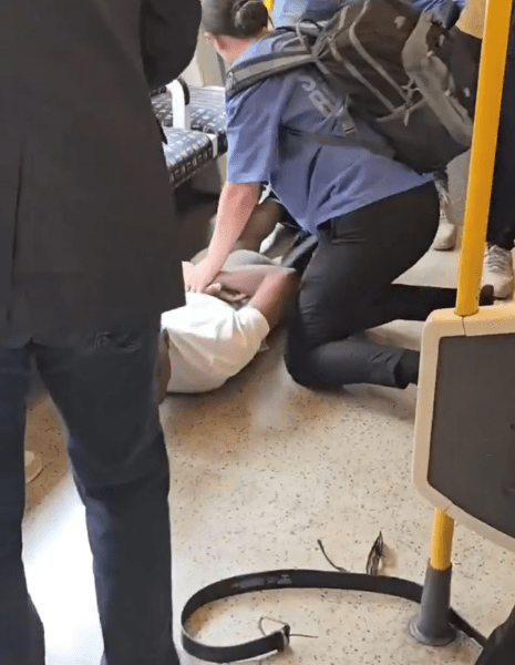 east london tube assault