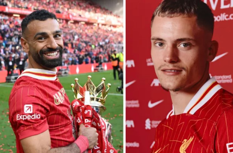 mohamed salah and Florian Wirtz