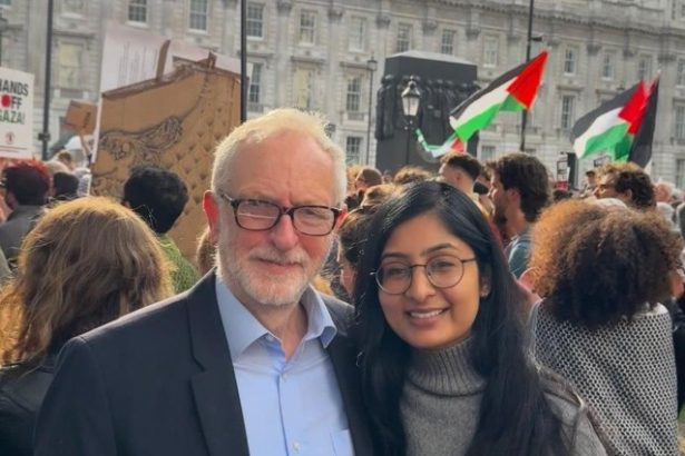 Jeremy Corbyn and Zarah Sultana