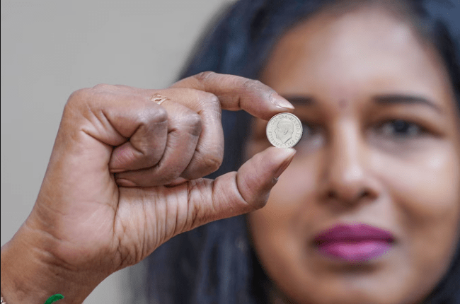 5p coins
