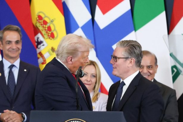 Keir Starmer and Donald Trump