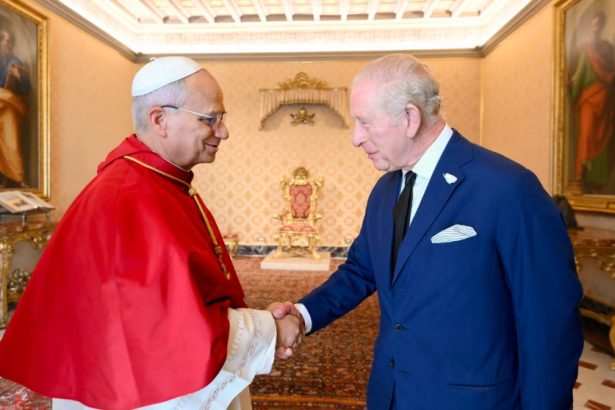 King Charles and Pope leo