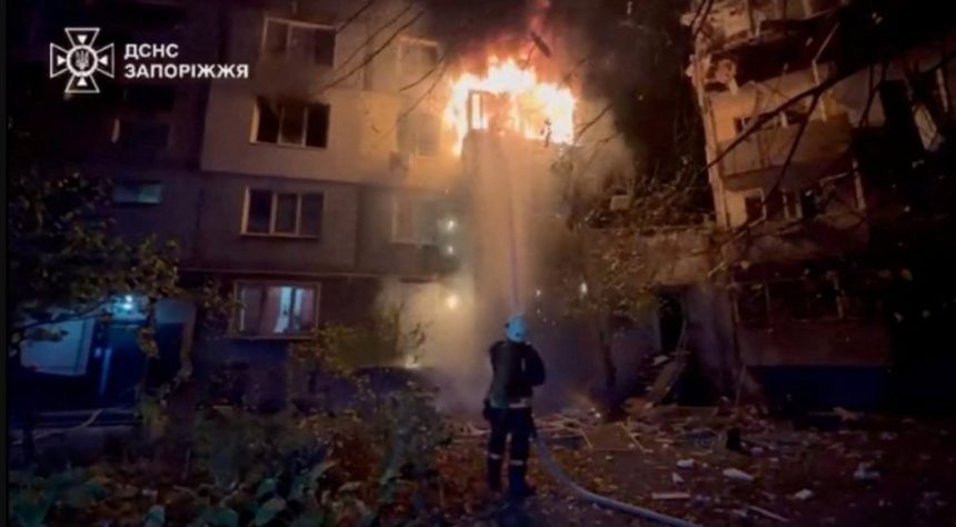 Russian strikes on Kyiv