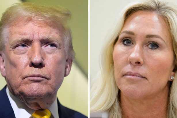 Donald Trump and Marjorie Taylor Greene