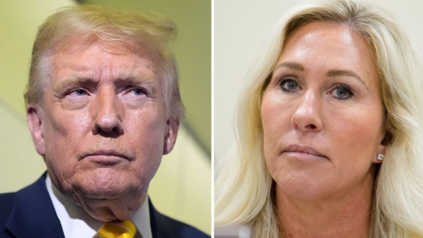 Donald Trump and Marjorie Taylor Greene