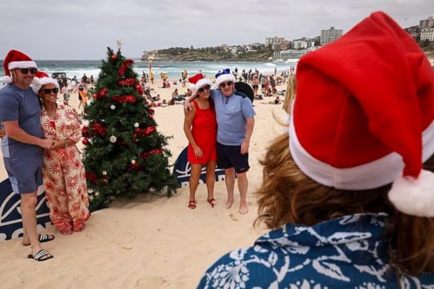 Christmas Day beach celebrations Australia