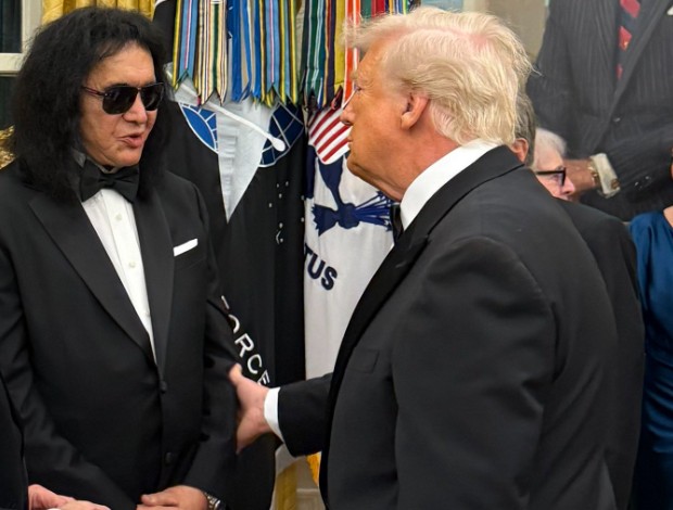 Gene Simmons and Donald Trump