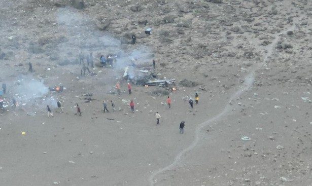 Helicopter crashed on Mount Kilimanjaro