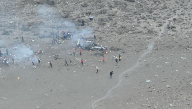 Helicopter crashed on Mount Kilimanjaro