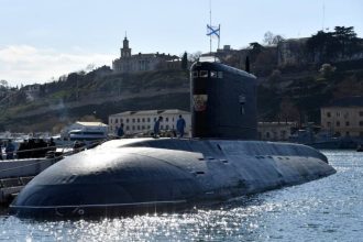 Ukraine strikes Russian submarine