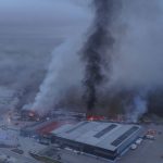Greek factory fire