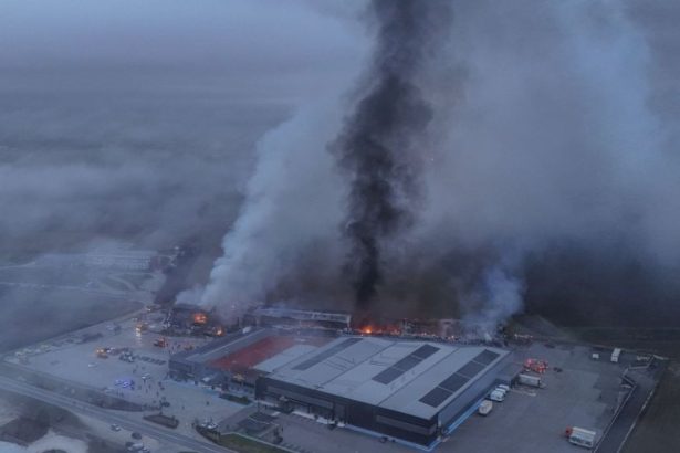 Greek factory fire