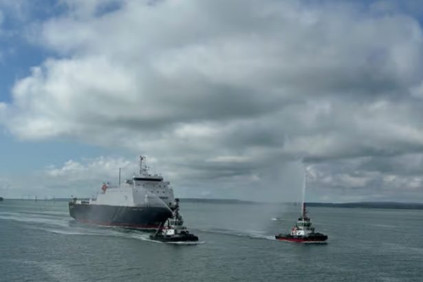 DFDS Caesarea Trader fire