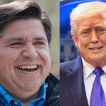 Donald Trump and Illinois Governor JB Pritzker
