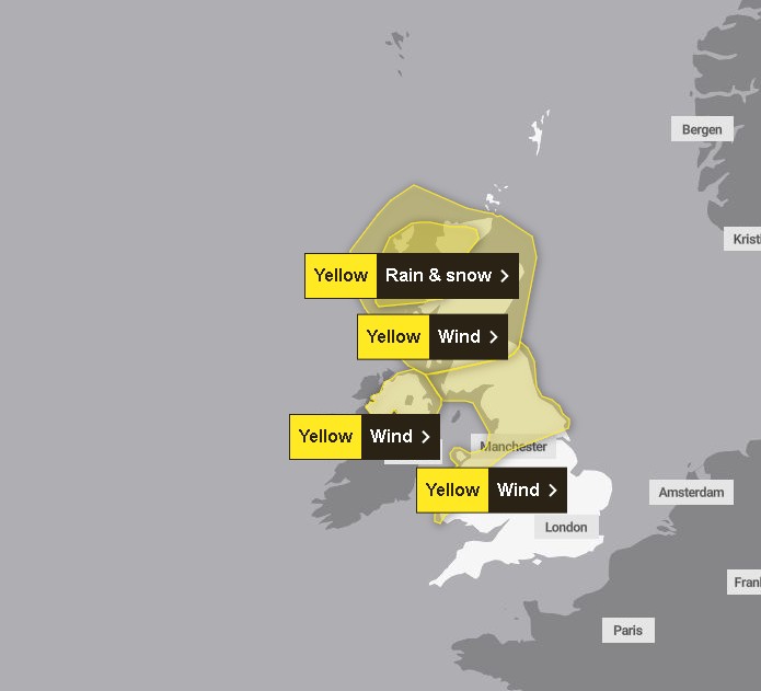 Yellow Weather Warning