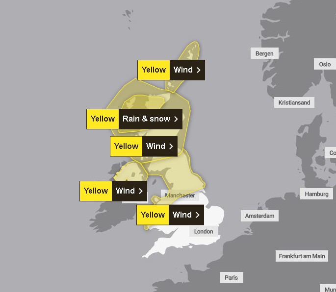 Yellow Weather Warning