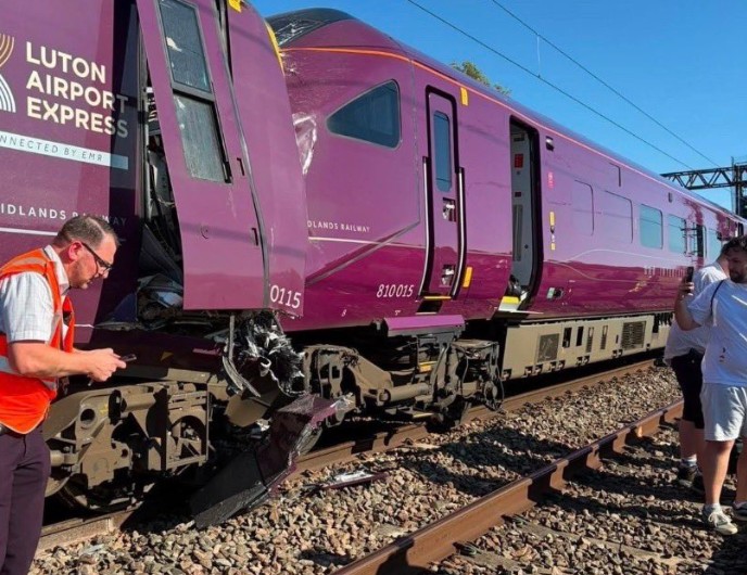 Bedford UK Train Collision